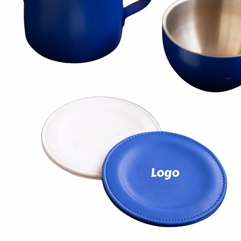 Leather Coaster Set Heat Resistant Cup Mat