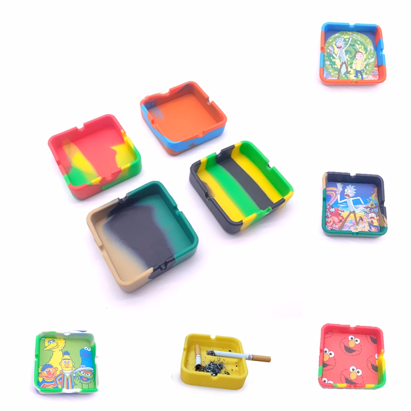 Square Silicone Cigarette Ashtray