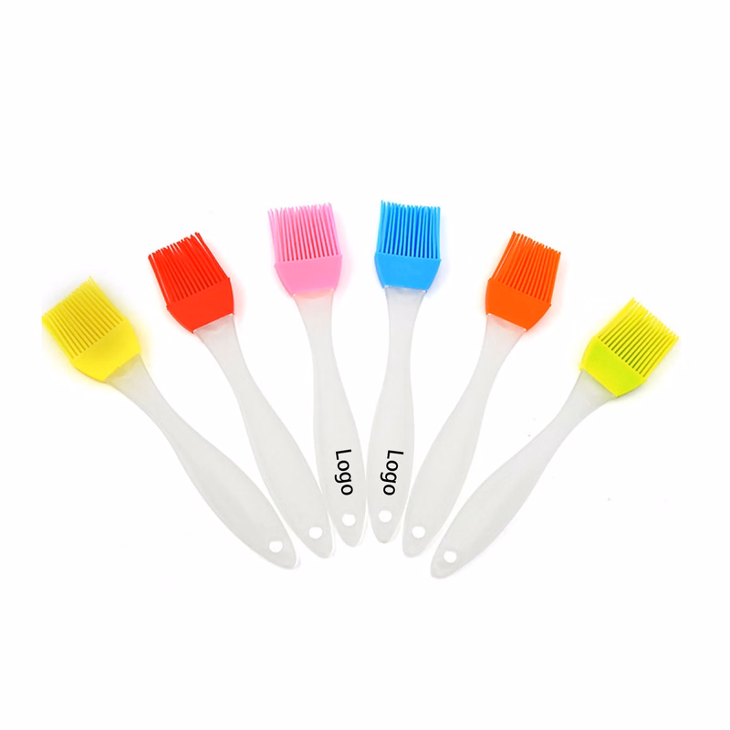 MOQ50 Silicone Head Multi-Color Plastic Oil Brush