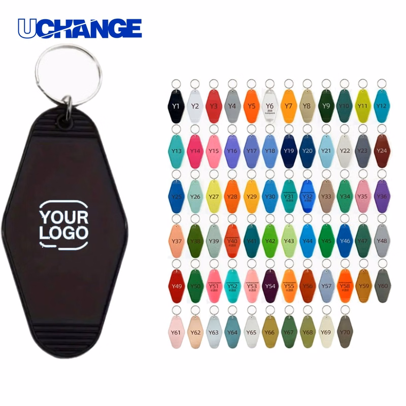 Diamond Shaped Plastic Keychain