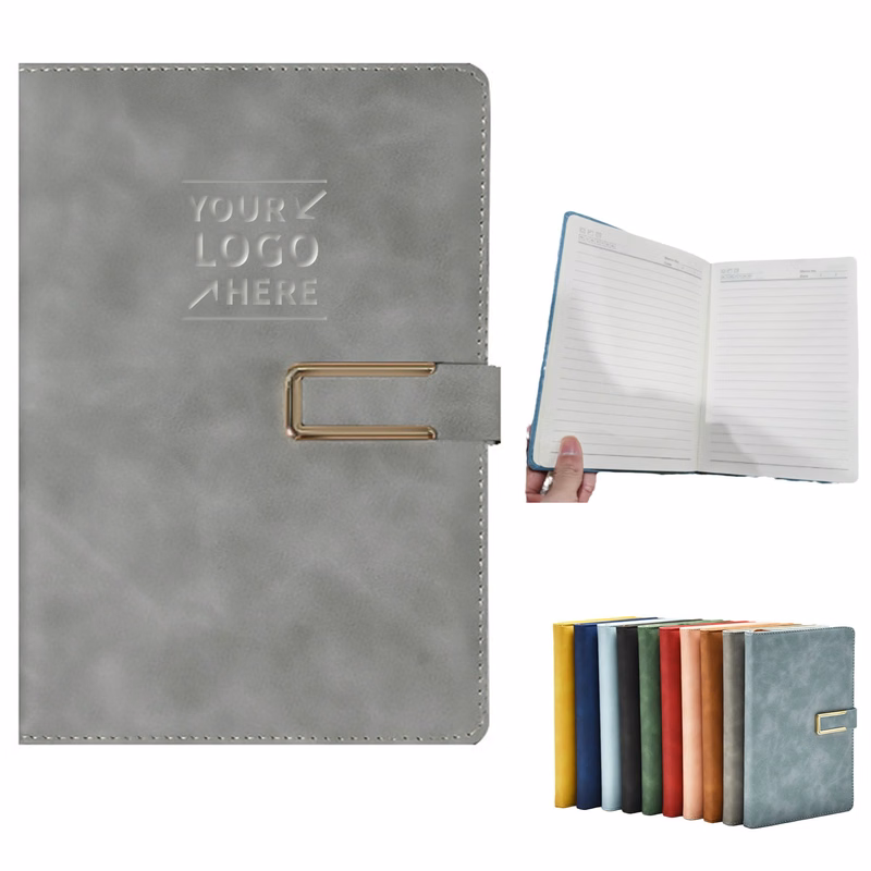 A5 Leather Lined Journal Notebook