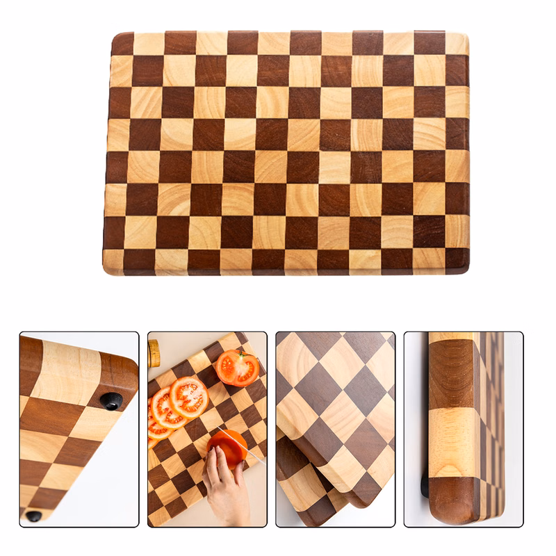 Checkerboard Household Wood Cutting Board