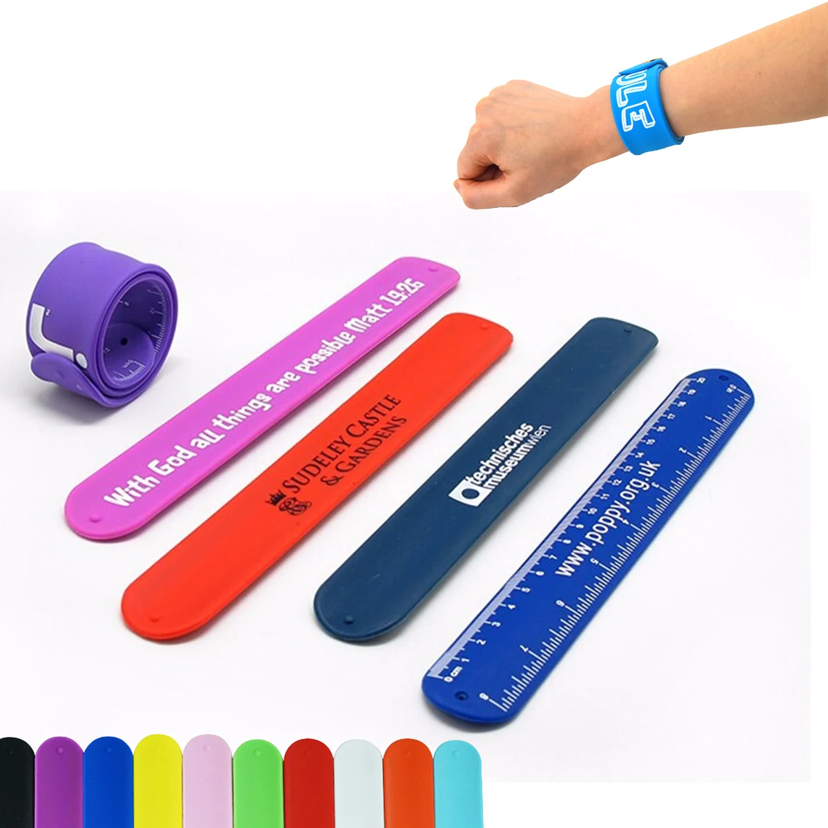 Custom Printed Sports Silicone Bracelet Wristband 1