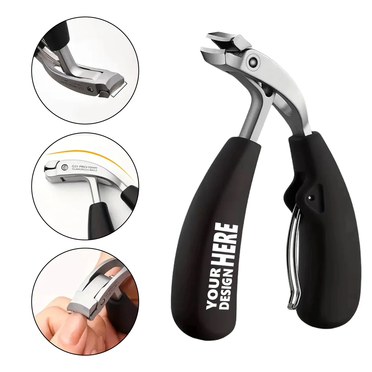 Curved Nail Clippers With Large Opening 1