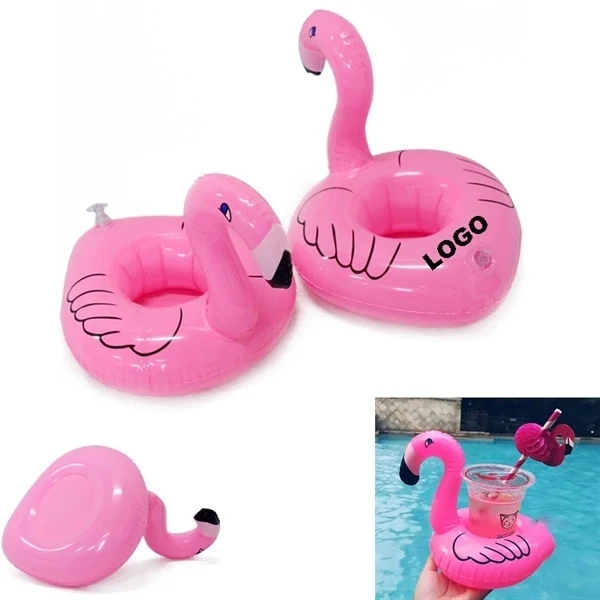 Inflatable Flamingo Pool Drink Holder 1