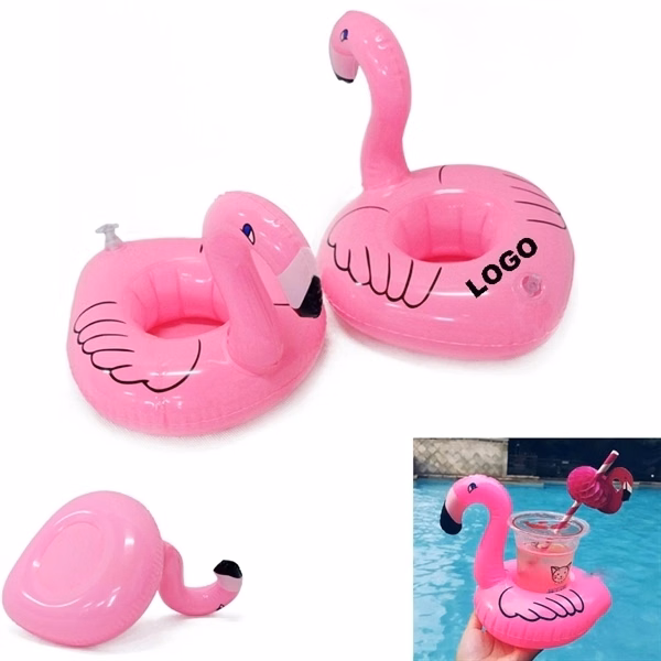 Inflatable Flamingo Pool Drink Holder