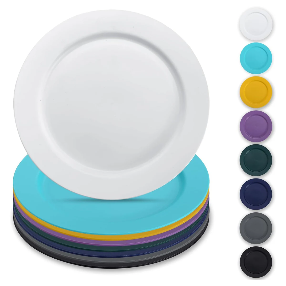 Reusable Flat Dinner Plates 1