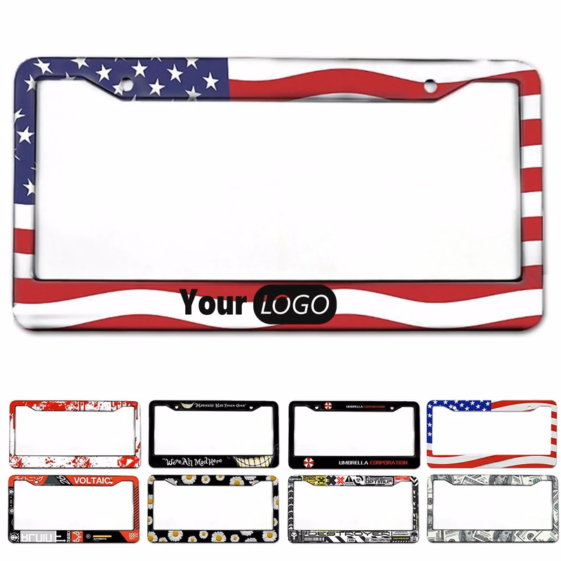 American Flag License Plate Frame