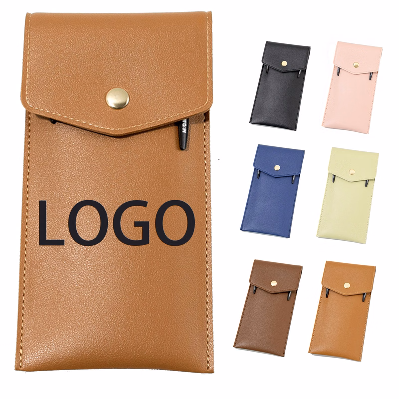 Business PU Leather Pen Storage Bag