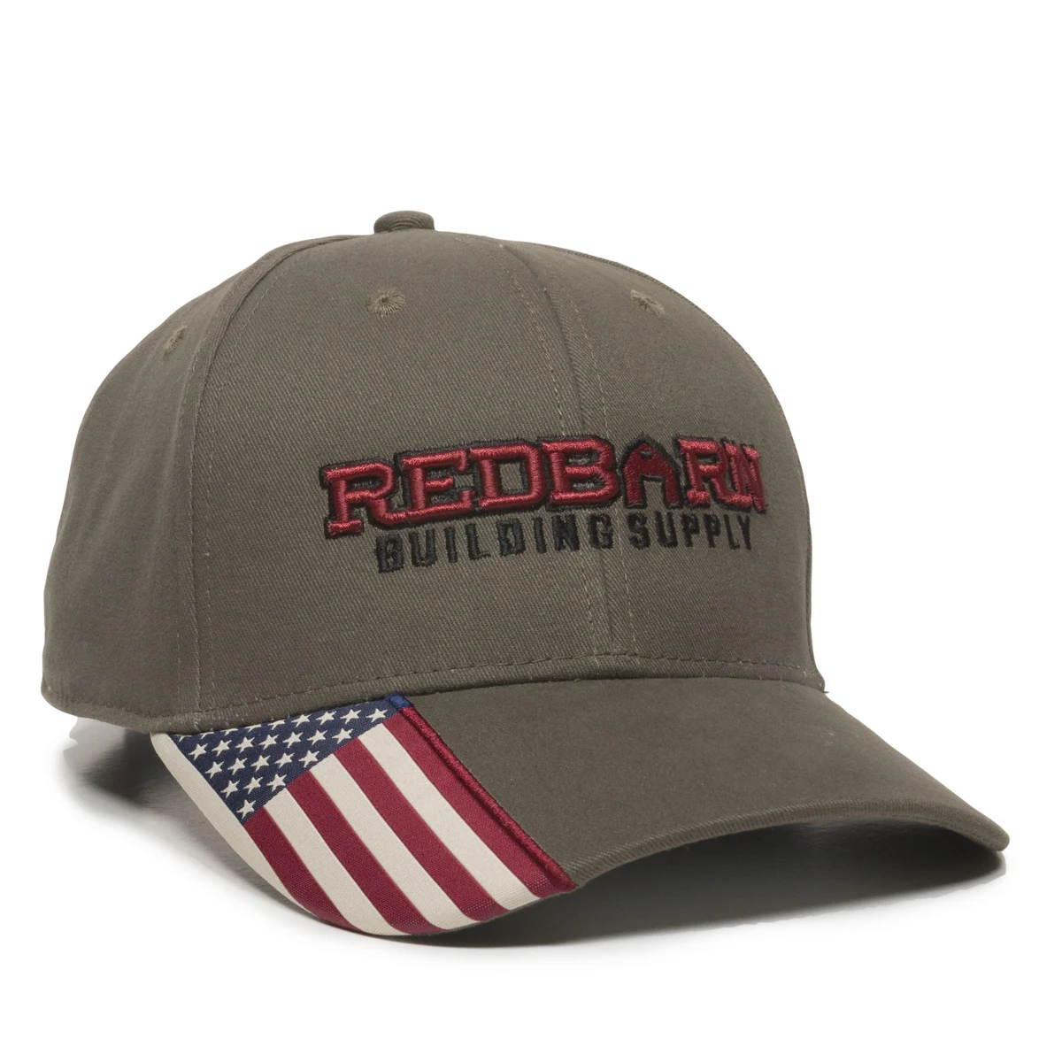 Brushed Twill w/Flag Visor Insert 1