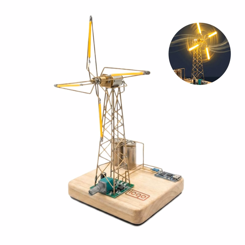 Rotating Windmill Night Light