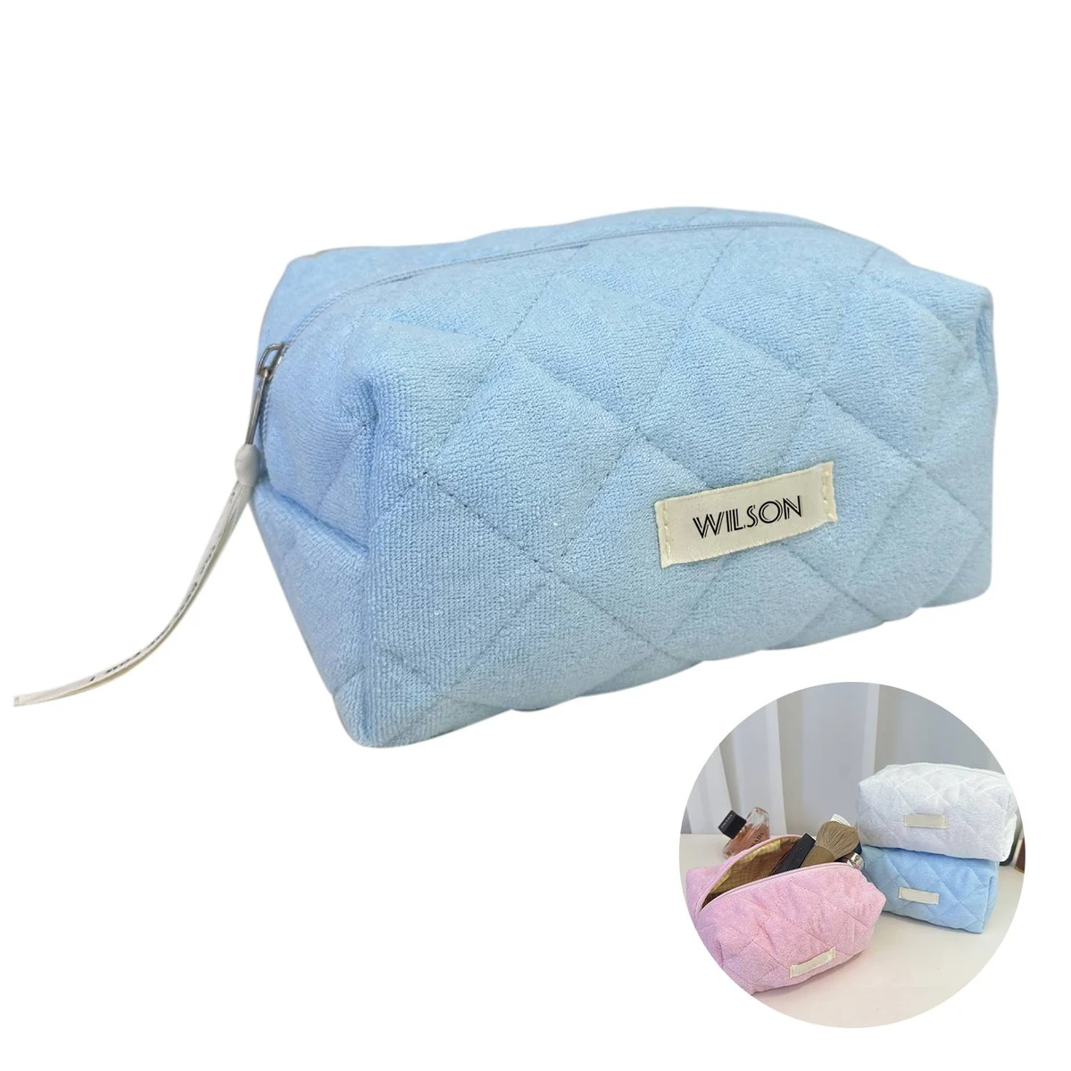 Dacron Plush Makeup Bag 1