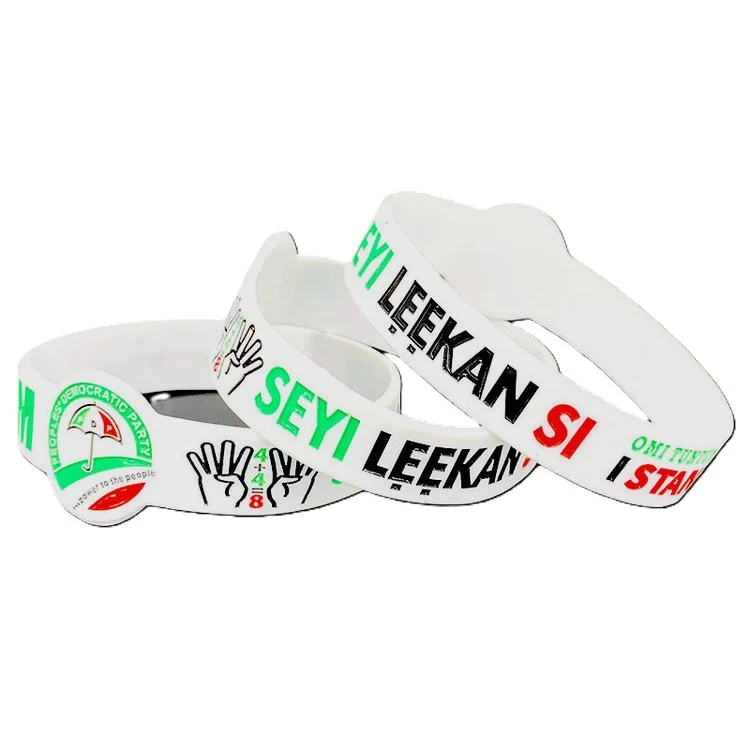 Custom Printed Silicone Wristband 1