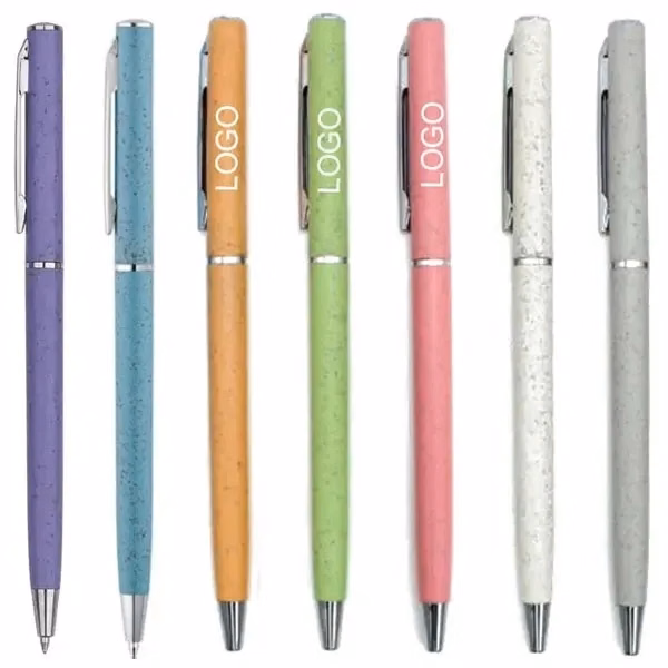 Slim Wheat Straw Ballpoint Pen
