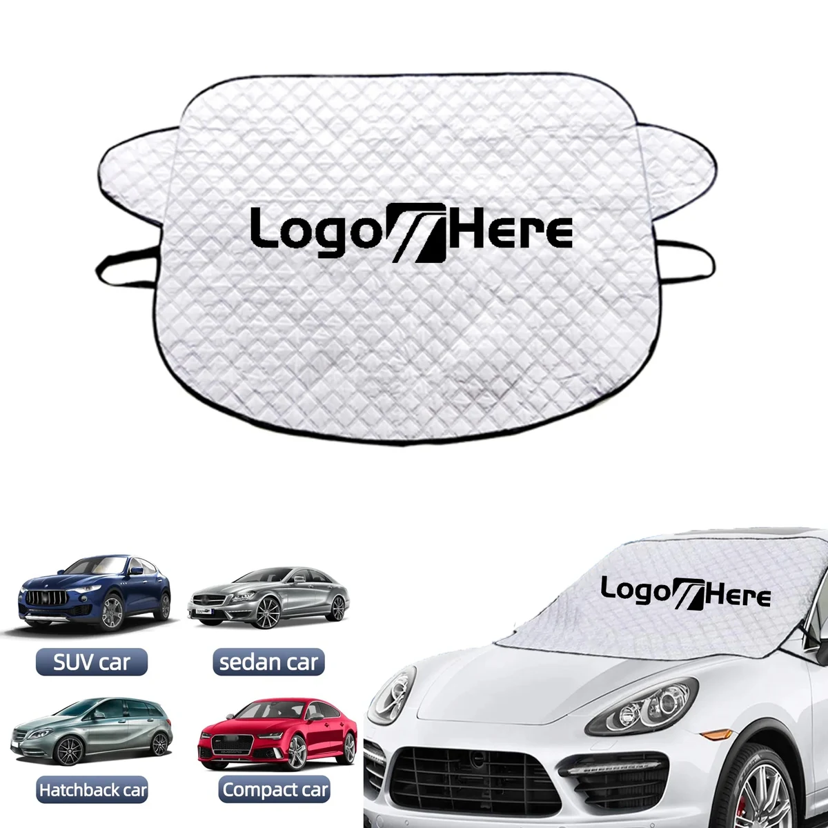 Portable Car Windshield Sun Shade Snow Sunshade 1