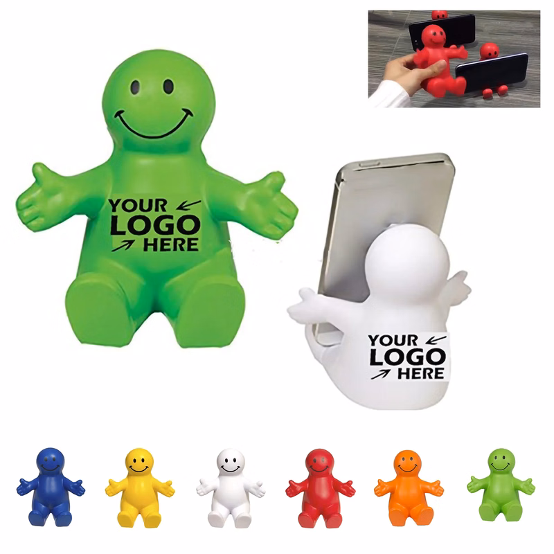 Smiley Face Guy Stress Reliever Phone Holders MOQ 50
