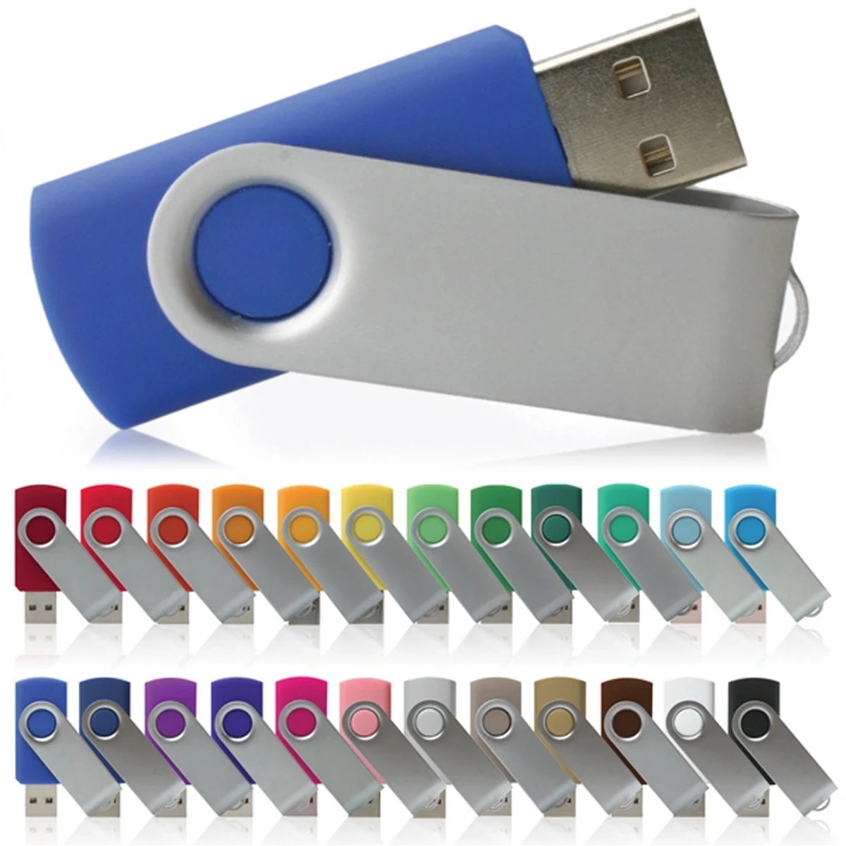 High Speed USB 2.0 Swivel Twister Flash Drive (128MB) 1