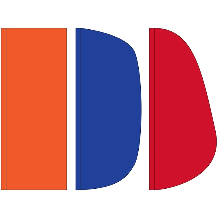 3' x 8' Solid Color Feather Flags 1