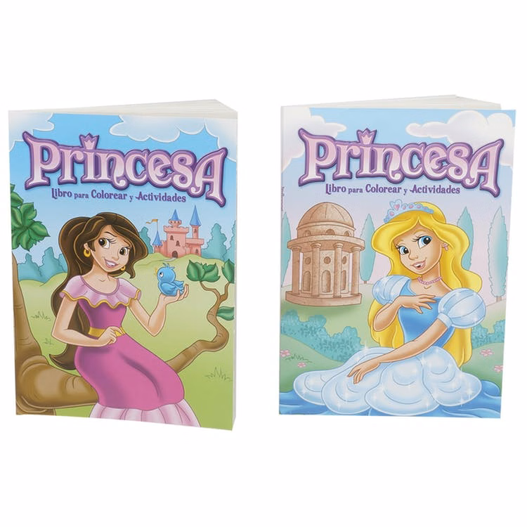 Spanish Princes Coloring and Activty Books 80 Pages - Two Titles