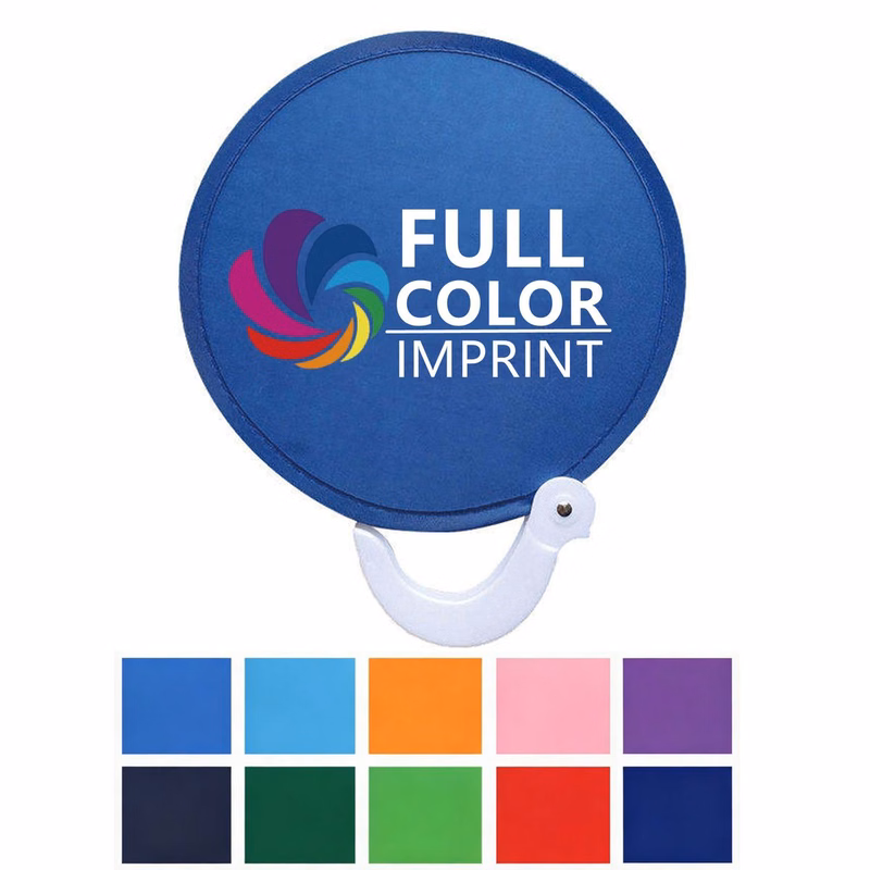 Round Folding Hand Fan Flying Disc