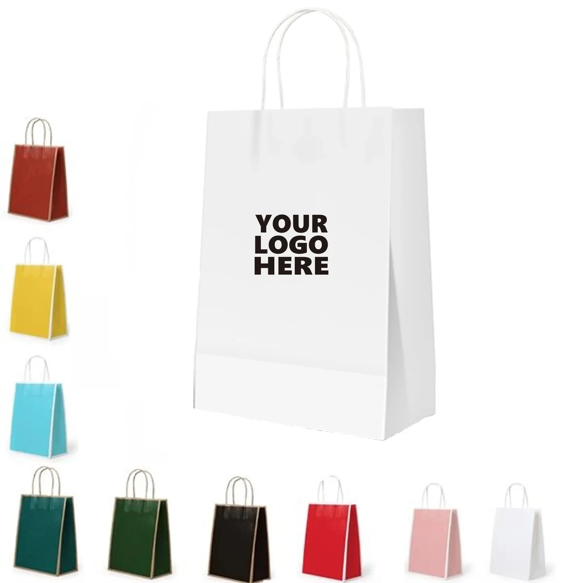Handle Kraft Paper Shopping Bag 1