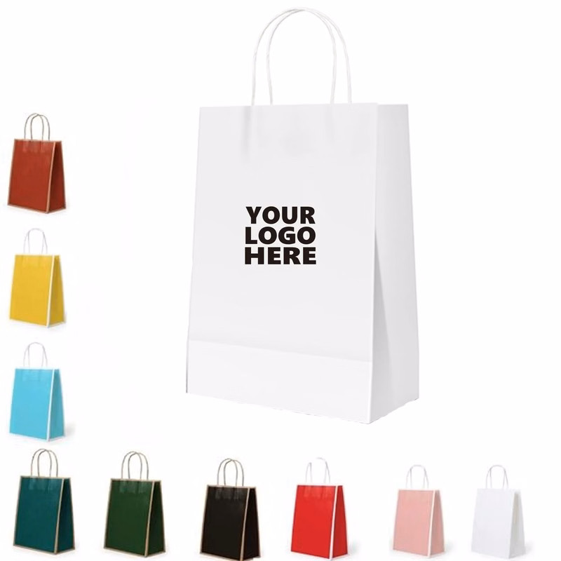 Handle Kraft Paper Shopping Bag