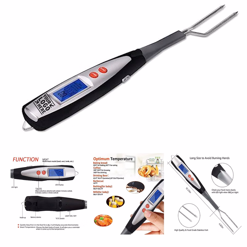 Meat Thermometer Digital Food Thermometer with Electronic Ready Alarm