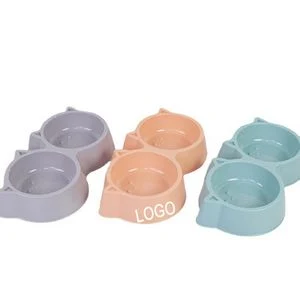 Double Plastic Pet Bowl 1