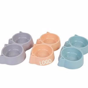 Double Plastic Pet Bowl