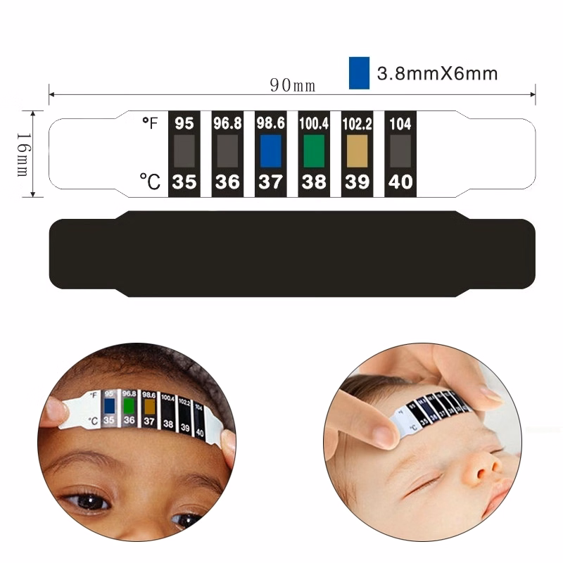 Baby Head Thermometer Testing Stickers
