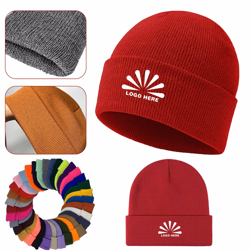 MOQ25 Slouchy Fitting Warm Knitted Hat