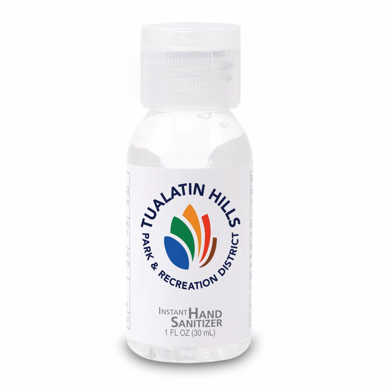 1 fl oz Instant Hand Sanitizer Gel, Round Bottle, Fragrance-free