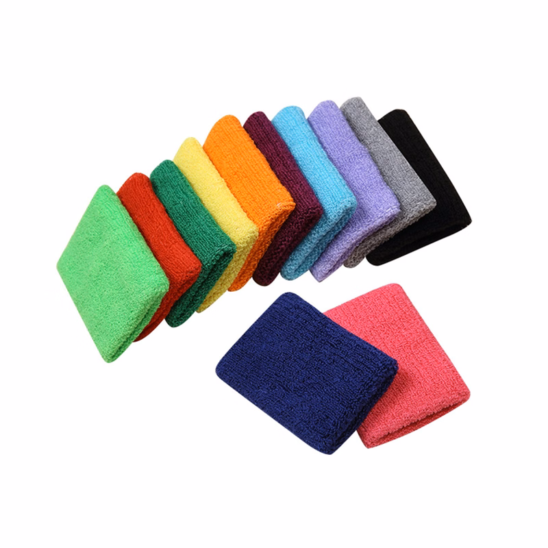 Soft Polyester Terry Cloth Sport Wristbands