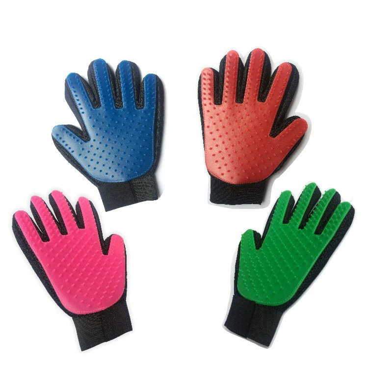 Rubber Pet Grooming Gloves 1