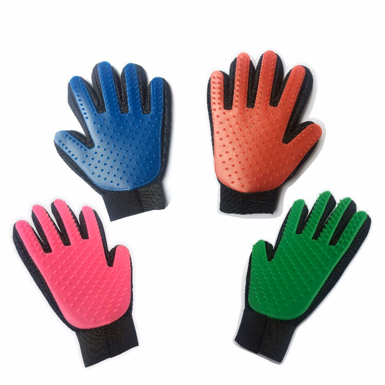 Rubber Pet Grooming Gloves