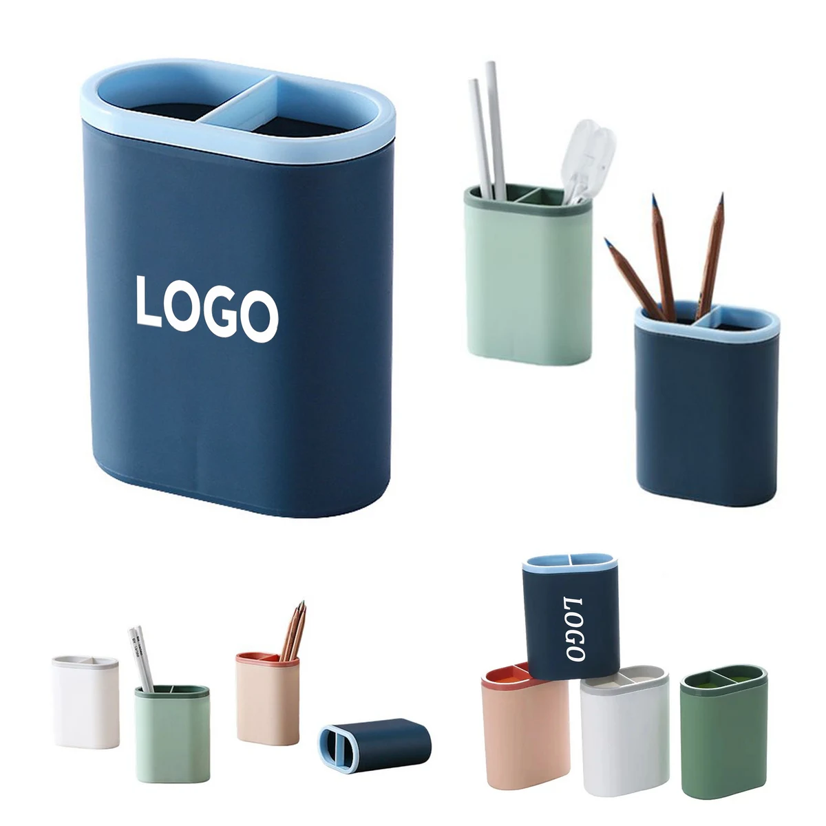 MOQ 20 pcs Multifunctional Desktop Storage Box Pen Holder 1
