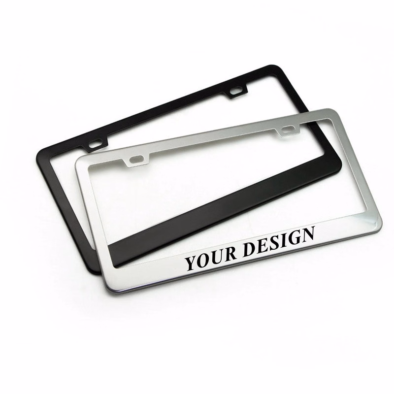 Stainless Steel License Plate Frame Vehicle MOQ 100PCS