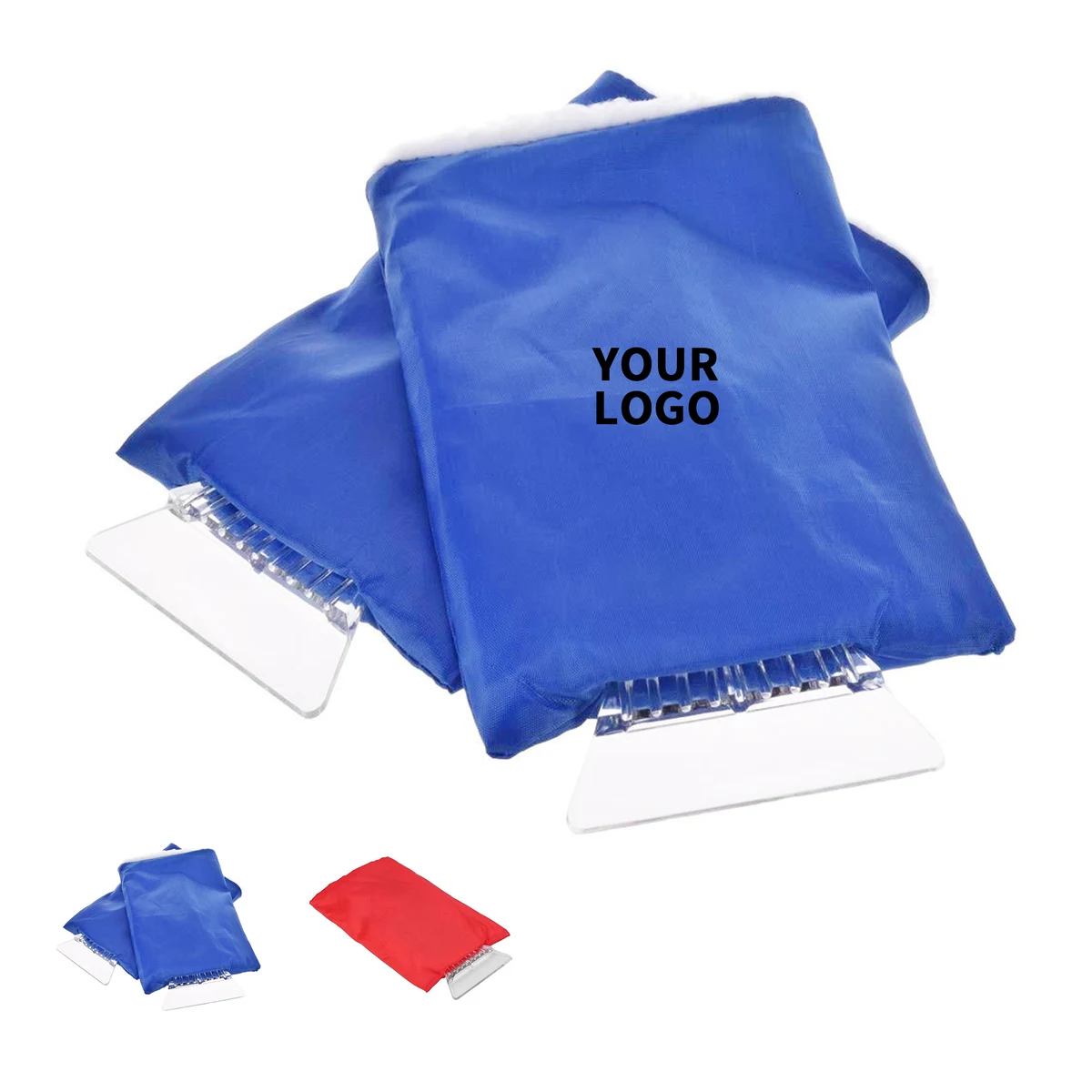 Ice Scraper With Oxford Cloth Hand Mitten 10.5" 1
