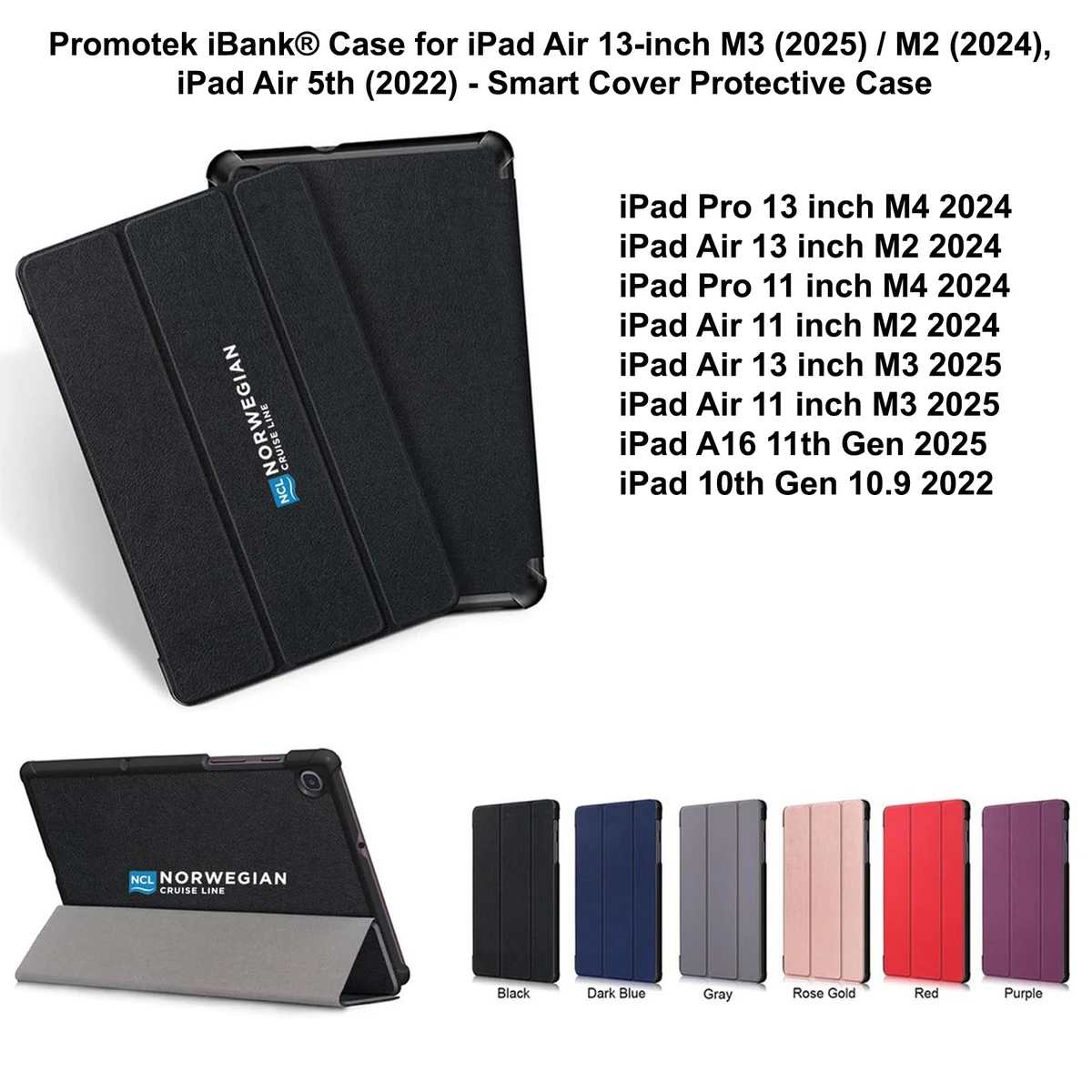 iBank ® Smart Cover Case for iPad Air 13-inch M3 (2025) / M2 (2024) 1
