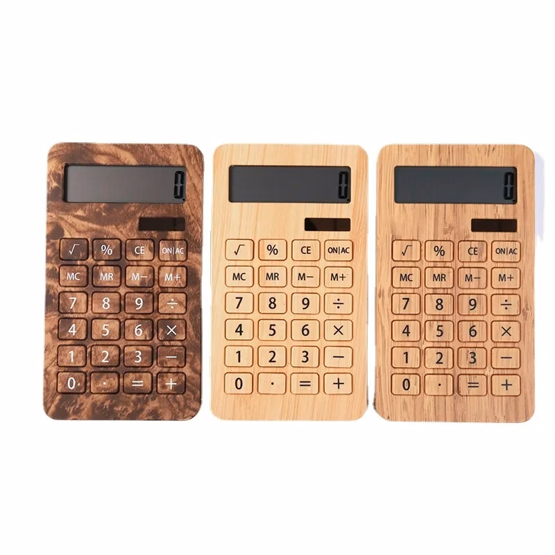 Bamboo 10 Solar Powered Student Electronic Calculator