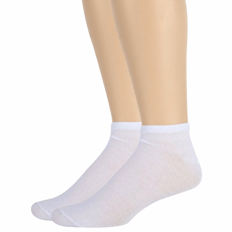 Men's Ankle Socks - White 100 Pairs