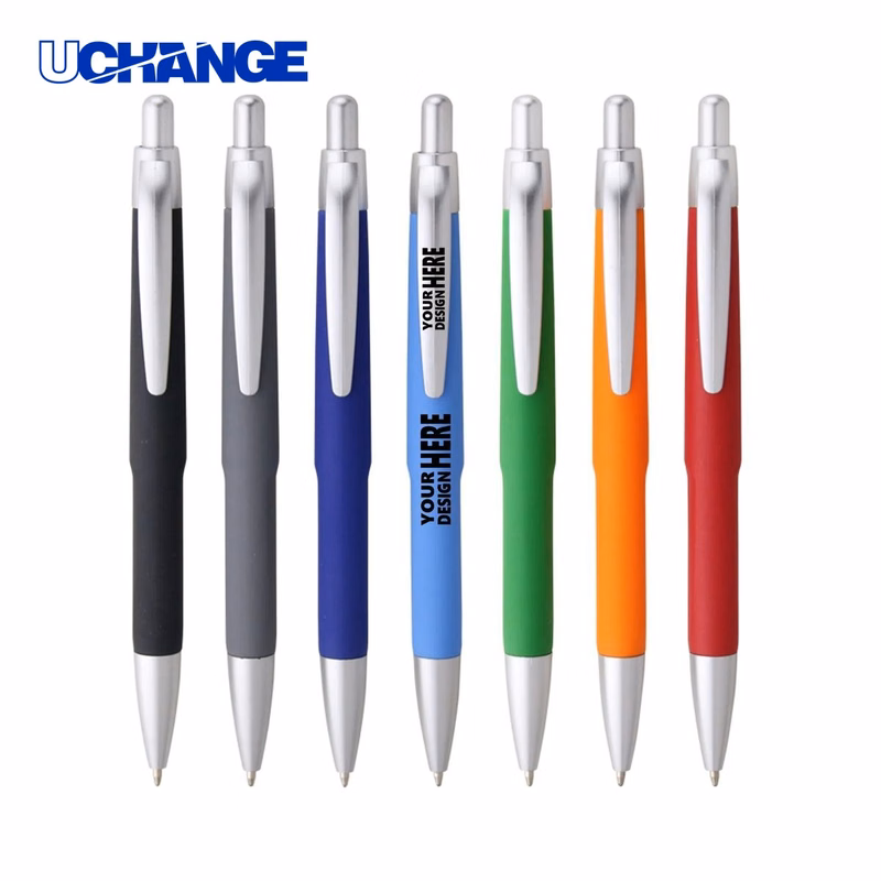 Spray Coated Barrel Promotional Ballpoint Pen for Branding