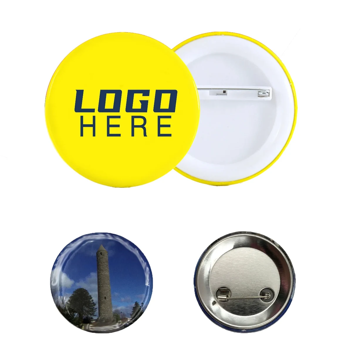 Full Color Printed Round Pin Button Badge 1