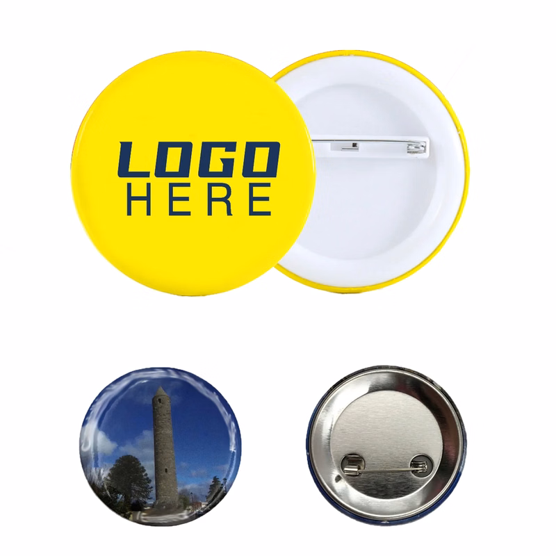 Full Color Printed Round Pin Button Badge
