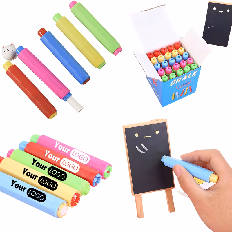 Colorful Water Soluble Dust Free Chalk Holder Extender