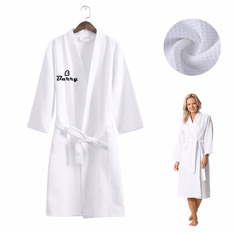 Soft Cotton Waffle Bathrobe