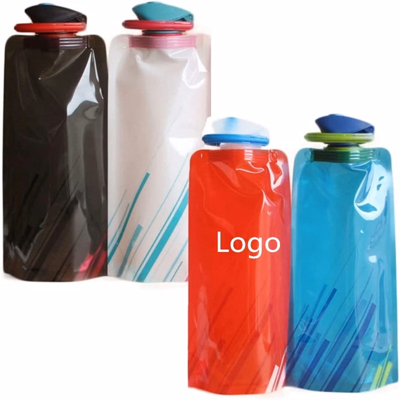 23 Oz Collapsible Water Bottles with Carabiner