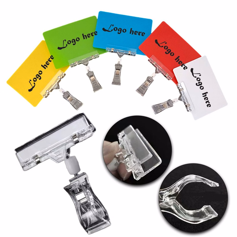 Erasable Price Tag Clip Retail Label Display Stand