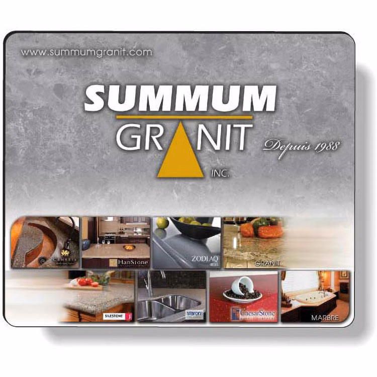 Traditional Mousepad Rectangular Shape (7.25"x8.63) Sub-Surface Full Colour Digital Imprint