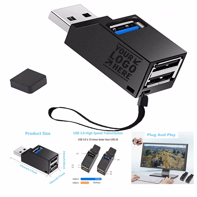 USB Hub 3 Port USB Splitter